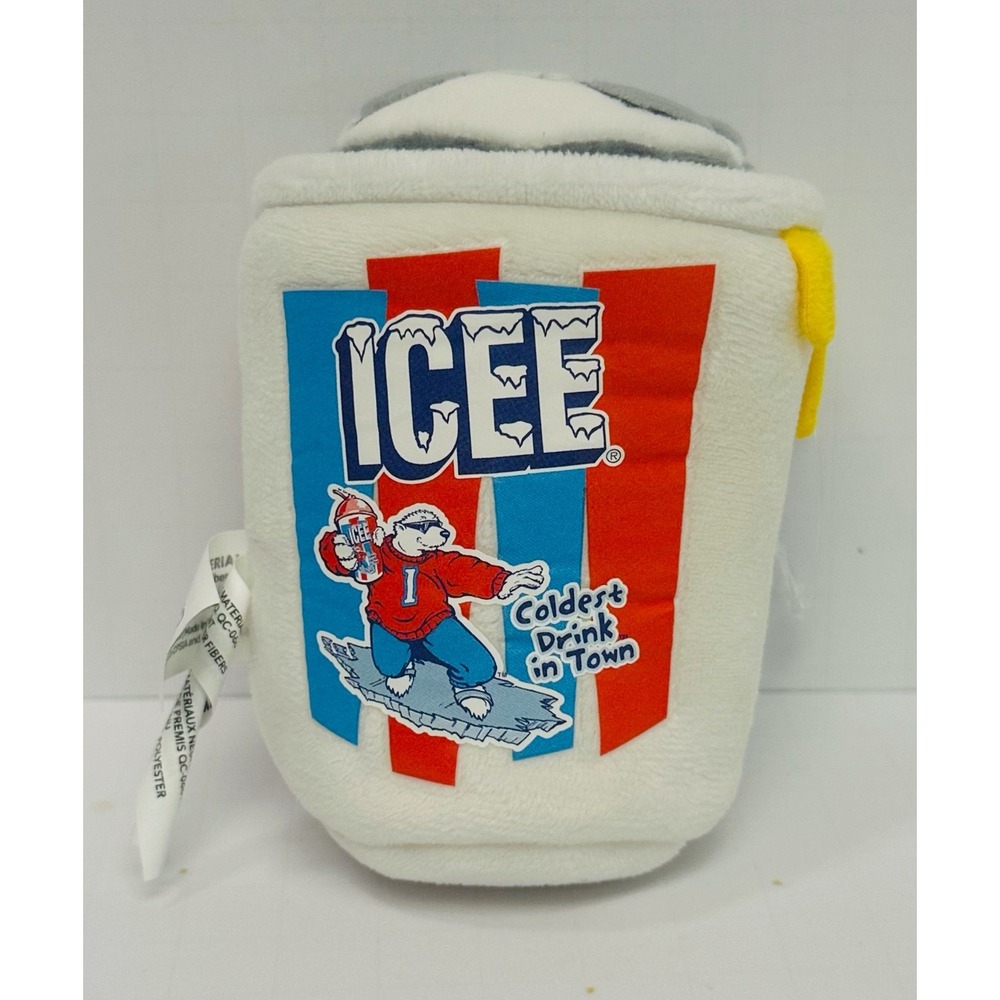Anirollz x ICEE Pandaroll Plush in Cup Wrap 4 Inch White Blue Red PA-19932